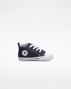 Converse Chuck Taylor First Star Fiu Magasszárú Sötétkék | CAPFTVG-HU